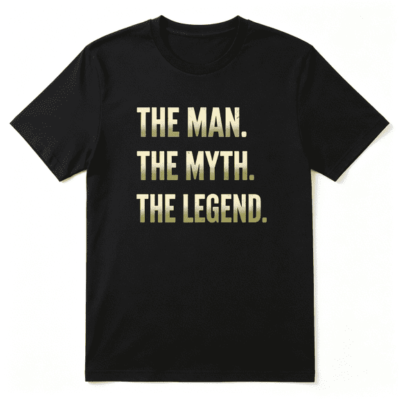 The Man The Myth The Legend Cool Graphic Tee for Men, Dad Birthday Gift Cotton Short Sleeves T-Shirt