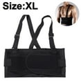 thumbnail image 1 of Back Brace with Suspenders/Shoulder Straps - Light & Breathable - Lumbar Support Belt for Lower Back Pain - Posture, Work, Gym - Black Color, 1 of 9