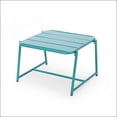 thumbnail image 2 of Outdoor Modern Matte Iron Side Table for Backyard Patio | Teal | Iron, 2 of 6
