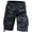 IF-Black, variant on ADSSDQ Below The Knee Shorts for Men Belted Classic Fit Multi Pockets Long Cargo Shorts for Men Casual Hiking Shorts Black 44