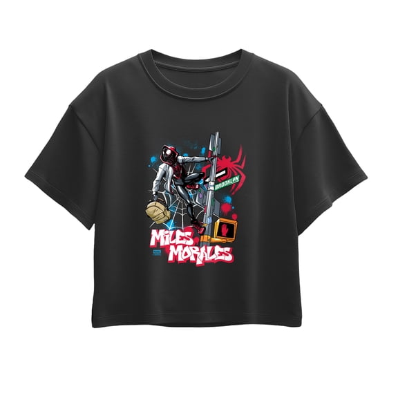 Spider-Man - Miles Morales Short Sleeve Boxy Graphic T-Shirt
