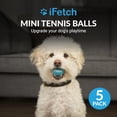 thumbnail image 2 of iFetch Mini Tennis Balls for Small and Medium Dogs, Toy Ball 5 Pack, Use with iFetch Automatic Launcher and iFetch Frenzy Brain Game, Blue, 1.5 Inch Diameter, 2 of 5