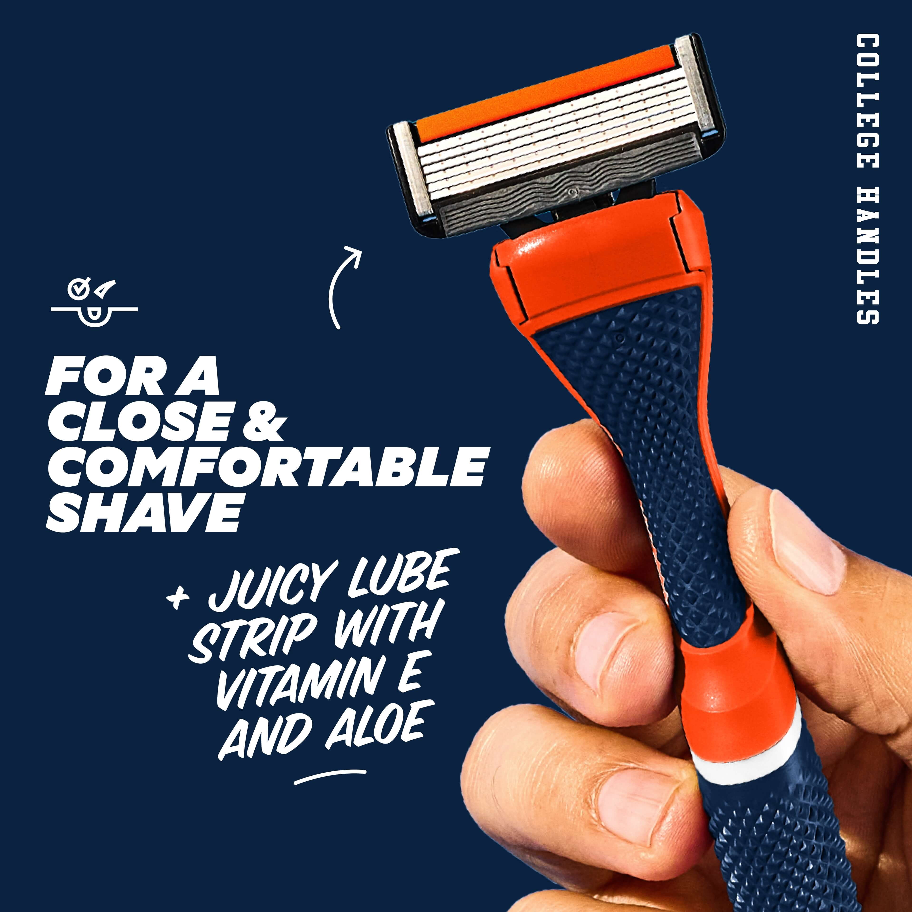 Dollar Shave Club Auburn 6-Blade Razor Starter Set