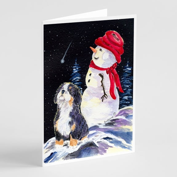 Bernese Mountain Dog Greeting Cards and Envelopes Pack of 8