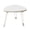 White, variant on Homenest Foldable Small Round Side Table, 2-Tier Wooden Folding Accent Table with Metal Wire Legs, Space Saving Portable Coffee Table for Living Room, Bedroom, Balcony