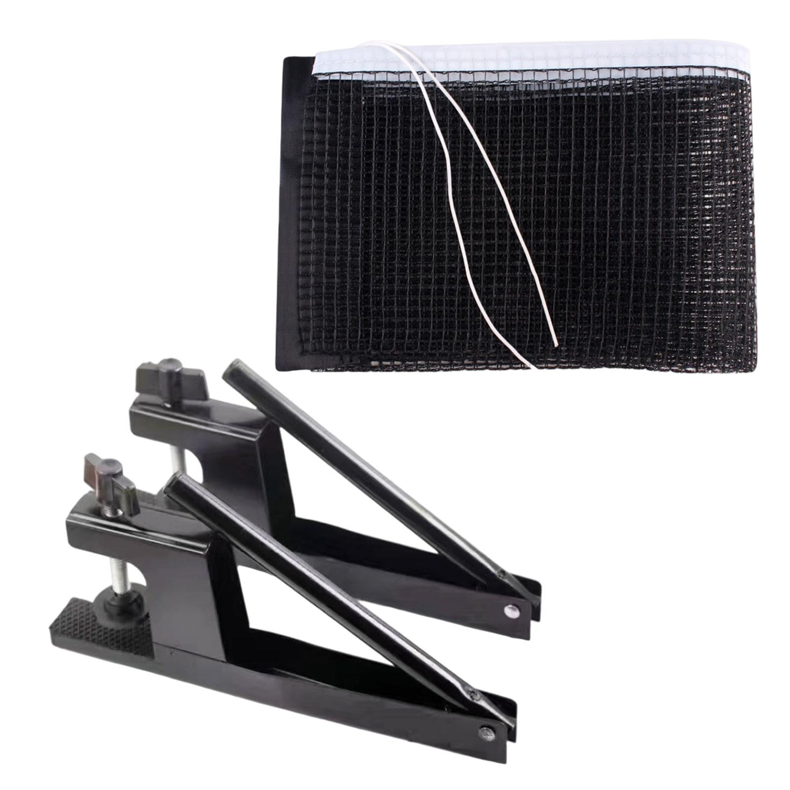 Table Tennis Net Rack Post Kit Metal Mesh Easy Setup for Indoor Outdoor Game Table
