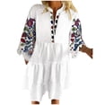 thumbnail image 1 of EQWLJWE Robes pour Femmes Robes pour Femmes 2023 Mode Femme Été Floral Décontracté Ample Imprimé Couleur Camisole Jupe Robe, 1 of 8