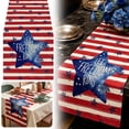 thumbnail image 5 of Patriotic Table Runner,America 250 Years Table Runner “Let Freedom Ring” Patriotic Decor, Red White Blue 4th of July Table Flag for Independence Day Memorial Day Decorations,13"x35", 5 of 6