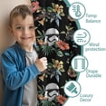thumbnail image 3 of 2 Panels Space Sci-Fi Print Pattern Nursery Curtains Boys Girls Kids Black and White Floral Modern Window Drapes for Living Bedroom Playroom Room Decor Rod Pocket 42x63Inch, 3 of 5