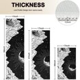 thumbnail image 4 of Black Gothic Moon Mountain Pattern Kitchen Rugs Sets Of 3,Kitchen Runner Rugs Non Skid Washable,Decorative Kitchen Floor Mats for Kitchen,Sink,Laundry,17"x30"+ 17"x47" + 17"x59", 4 of 6