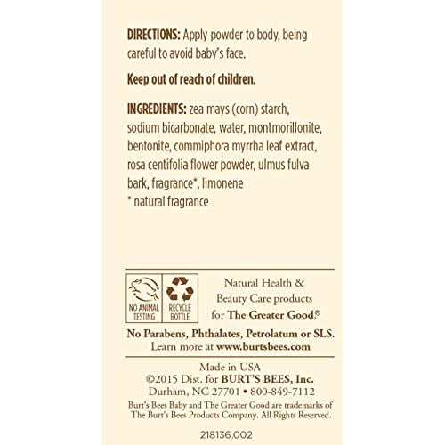 burt's bees baby dusting powder