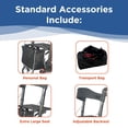 thumbnail image 4 of Journey UPWalker Breeze Traditional Rollator Walker with Seat for Adults, Blue, 4 of 6