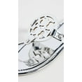 thumbnail image 4 of Tory Burch Women's Argento Silver Miller Logo Slides Sandals Shoes, 4 of 5