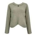 thumbnail image 4 of Sweaters For Women Stylish Pullover Soft Knit Tops Long Sleeve Casual Crewneck Irregular Design Cozy Fall Winter Daily Wear Womens Sweaters OTHER One Size, 4 of 4