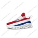 thumbnail image 1 of Zapatillas deportivas planas con bandera holandesa para hombre y mujer Aaron Sports, zapatillas de running con cordones de malla, calzado holandés a medida, color blanco, 1 of 6