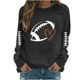 thumbnail image 2 of DPTALR Women's Breast Printed Round Neck Long Sleeve Top Sweater, 2 of 3