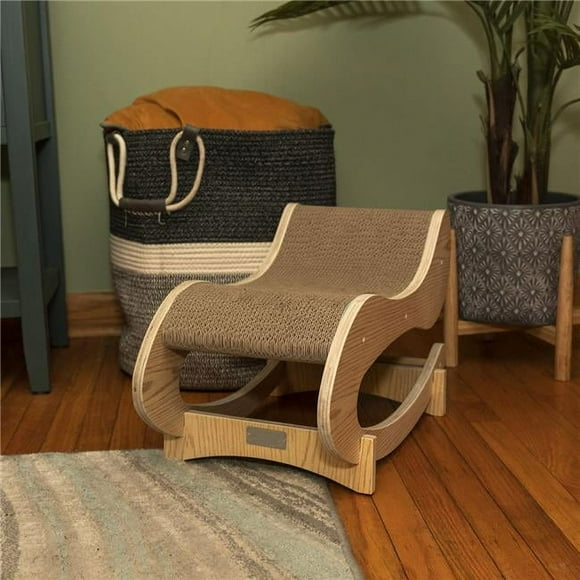 Armarkat S1302 Real Wood Wooden Cat Rocking Chair, Medium