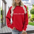 thumbnail image 2 of Yajing Oversized Sweatshirt for Women S Red Funny Moms Crewneck Sweatshirt Long Sleeve Sweatshirt for Women Crewneck Fleece Sweater Retro Fall Sweatshirt, 2 of 6