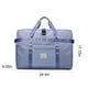 thumbnail image 3 of Bolsa de lona para gimnasio, neceser, equipaje de mano grande, bolsa de viaje para gimnasio, plegable, portátil, de poliéster impermeable, para oficina., 3 of 9