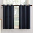 thumbnail image 3 of No. 918 Nathan Casual Textured Semi-Sheer Grommet Kitchen Curtains, 56"x36", White, 3 of 5
