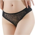 thumbnail image 2 of HUPOM Womens Underwear Panties High Waist Casual Belt Drop Waist Black S, 2 of 9