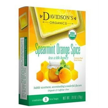 Davidsons Organics 1119 Single Serve Spearmint Orange Spice Tea - 100 Count