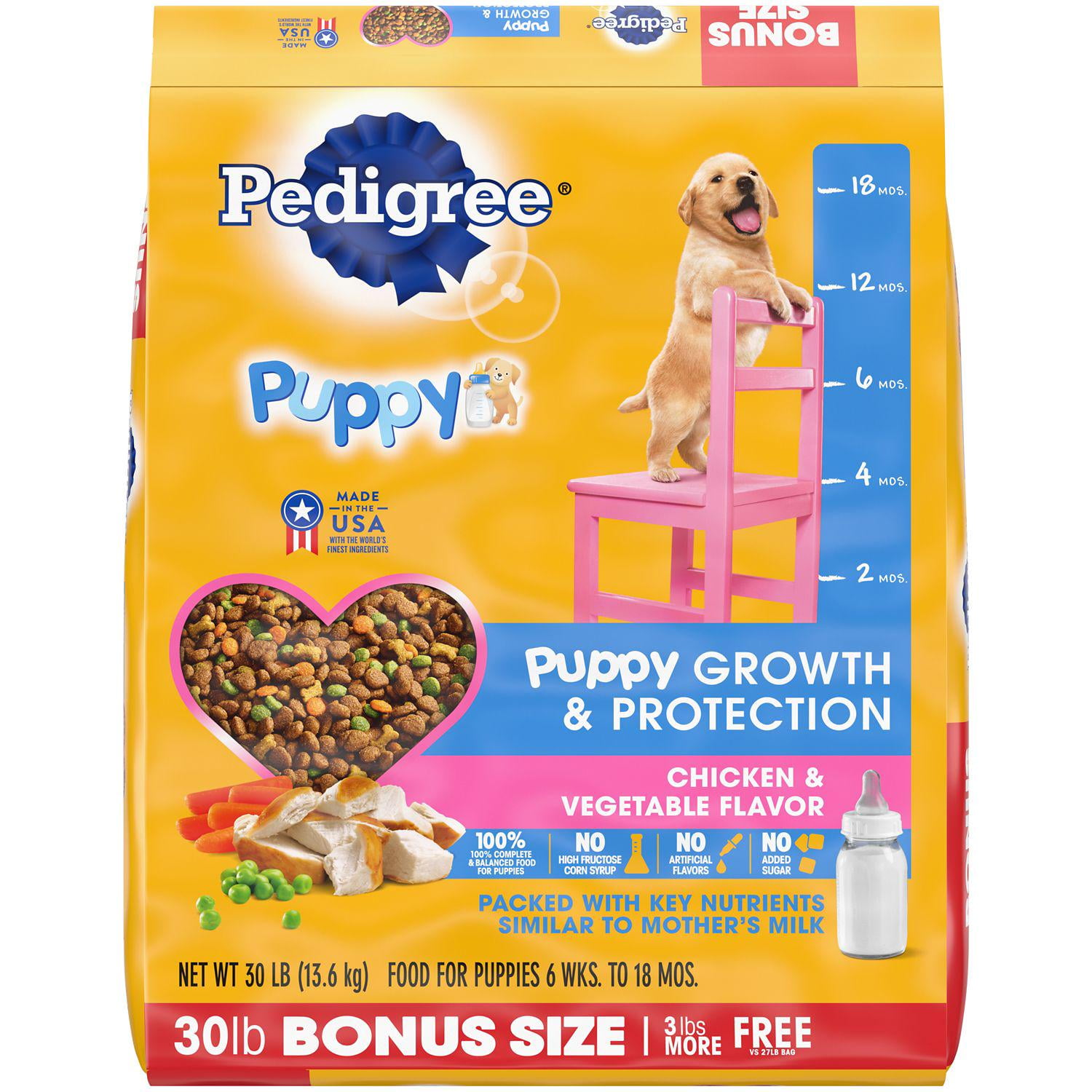 New! Pedigree Puppy Growth and Protection Dry Dog Food Chicken and