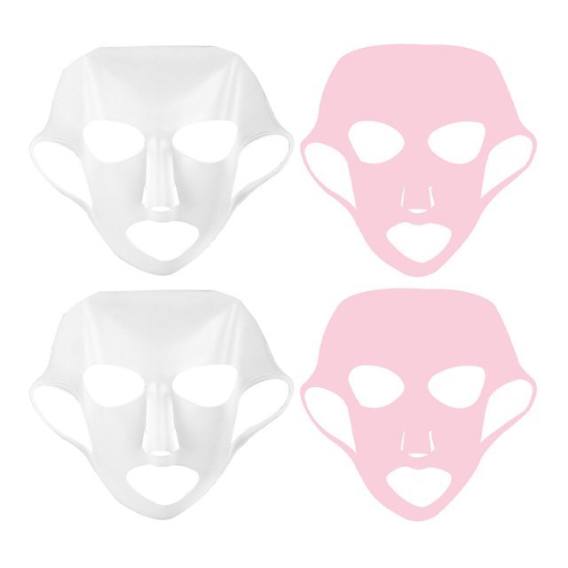 MasteelfCA 4 Pcs Couvre-Masque en Silicone avec Crochet d'Oreille Masque Hydratant Antidérapant