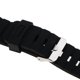 thumbnail image 5 of accesorio de reloj negro con hebil de acero inoxidable y correa de reloj de silicona para hombres y mujeres Zulema Correa de reloj unisex del encanto, 5 of 8