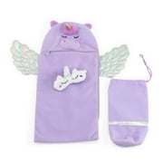 Emily Rose 14.5-Inch Doll Accessories Adorable 14" Doll 3-PC Purple Unicorn Sleeping Bag with Case and Unicorn Sleeping Mask | DOLL NOT INCLUDED