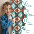 thumbnail image 3 of Blackout Kids Curtains,Multicolor Ethnic Geometric Pattern Childrens Insulated Curtains Set Of 2,Bedroom Essentials,Toddler Room Decor 42x63in(106x160cm), 3 of 5