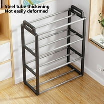 Tunhigl 4-Tier Shoe Rack, Shoe Shelf Holds up to 8 Pairs of Shoes, Sturdy Shoe Organizer, Space Saver Shoe Rack, Organization Shelves