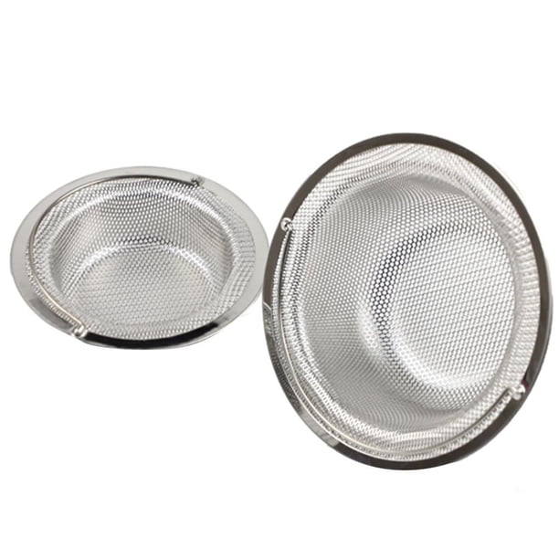 Colador De Desagüe Para Fregadero De Cocina De 3 Uds, Mano De Obra Fina, Red De Filtro De Drenaje, Fácil De Limpiar, Cesta Grande De Acero Inoxidable, Recogedor De Alimentos Con Asa Para El Hogar Scienceny HA028091-03