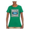 thumbnail image 2 of Wild Bobby, Ford Built Tough, Cars and Trucks, Women Graphic Tee, Kelly, Medium, 2 of 4