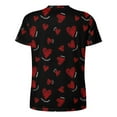 thumbnail image 5 of T Shirt For Men Red Heart Print T-Shirt Mens I Love You Forever Fun Summer Harajuku Tees Graphic Plu, 5 of 7