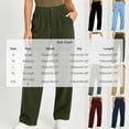 thumbnail image 3 of BUIGTTKLOP Corduroy Pants for Women Fall Winter High Waisted Lounge Pants Straight Wide Leg Loose Fit Trousers, 3 of 6