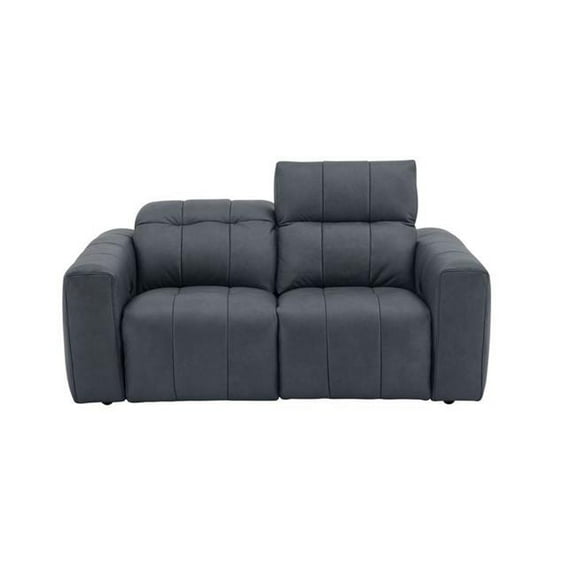 J&M Furniture 15788-L Prescott Loveseat, Dark Grey