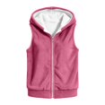 thumbnail image 5 of Goodw7 Girls Hooded Sleeveless Fleece Vest, Zip Up Flannel Waistcoat with Pockets, Warm Soft Outerwear for Fall Evenings and Nights, 5 of 5