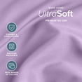 thumbnail image 4 of Bare Home Premium 1800 Collection 4-Piece Bed Sheet Set, Queen, Lavender, 4 of 10