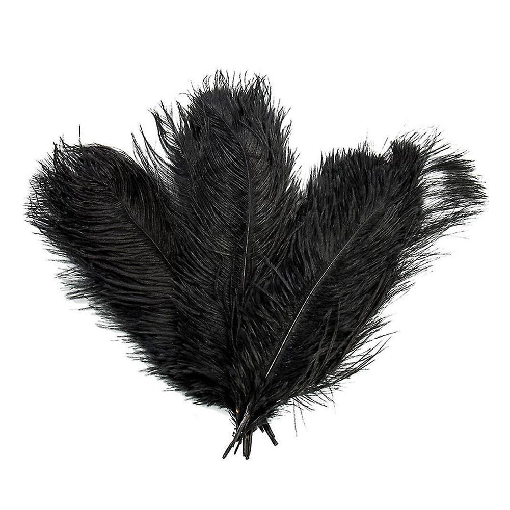 ADAMAI 50PCS Natural Ostrich Feathers - 13.7-15.7 Inch, Shy Blue, For Wedding Centerpieces & Decor - View #8