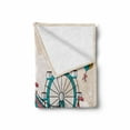 thumbnail image 2 of Circus Soft Flannel Fleece Blanket, Circus Facilities Scenery in Flat Design Style Balloons Children Park Illustration, Cozy Plush for Indoor and Outdoor Use, 50" x 70", Multicolor, by Ambesonne, 2 of 6