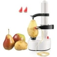 thumbnail image 1 of Éplucheur de Pommes de Terre Électrique, Éplucheur de Pommes de Terre Multifonction Électrique Machine à Écailler les Pommes de Terre Rotation Automatique, Blanc, 1 of 4