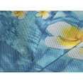 thumbnail image 4 of Ambesonne Tropical Quilted Bedspread Set 3 Pcs, Frangipani Flower Aqua, Queen Size, Aqua Yellow White, 4 of 5