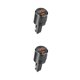 thumbnail image 4 of Sidaley Dual USB Auto Vehicle Car Charger QC 3.0 Adaptador de carga rápida 65W 5V 4.2A de coche con puertos duales USB-A USB-C Negro 2piezas, 4 of 6