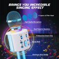 thumbnail image 4 of Wireless Portable Handheld Microphone 5 Sound Modes With Loudspeaker For Adults And Children For Voice And Vocal Recordings, For Android / Pc, 4 of 7
