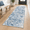 Abstract- Ocean Blue-2' x 6' (Runner), variant on Entryway Runner Rug 2x4ft Non Slip Carpet Blue