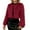 Wine, variant on Ladies Cropped Faux Fur Coat - A Stylish Winter Essential Faux Fur Cardigan Short Jacket Women's Plush Jacket