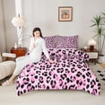 thumbnail image 4 of Castle Fairy Teens Cheetah Print Queen Comforter Set,Animal Print Bedding Comforter Set, 4 of 8