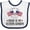 White and Navy, variant on Inktastic Military Proud of Veteran Grandpa Boys or Girls Baby Bib