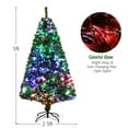 thumbnail image 2 of Gymax 5 FT Pre-lit Artificial Christmas Tree Fiber Optic Xmas Tree Holiday Decor, 2 of 10